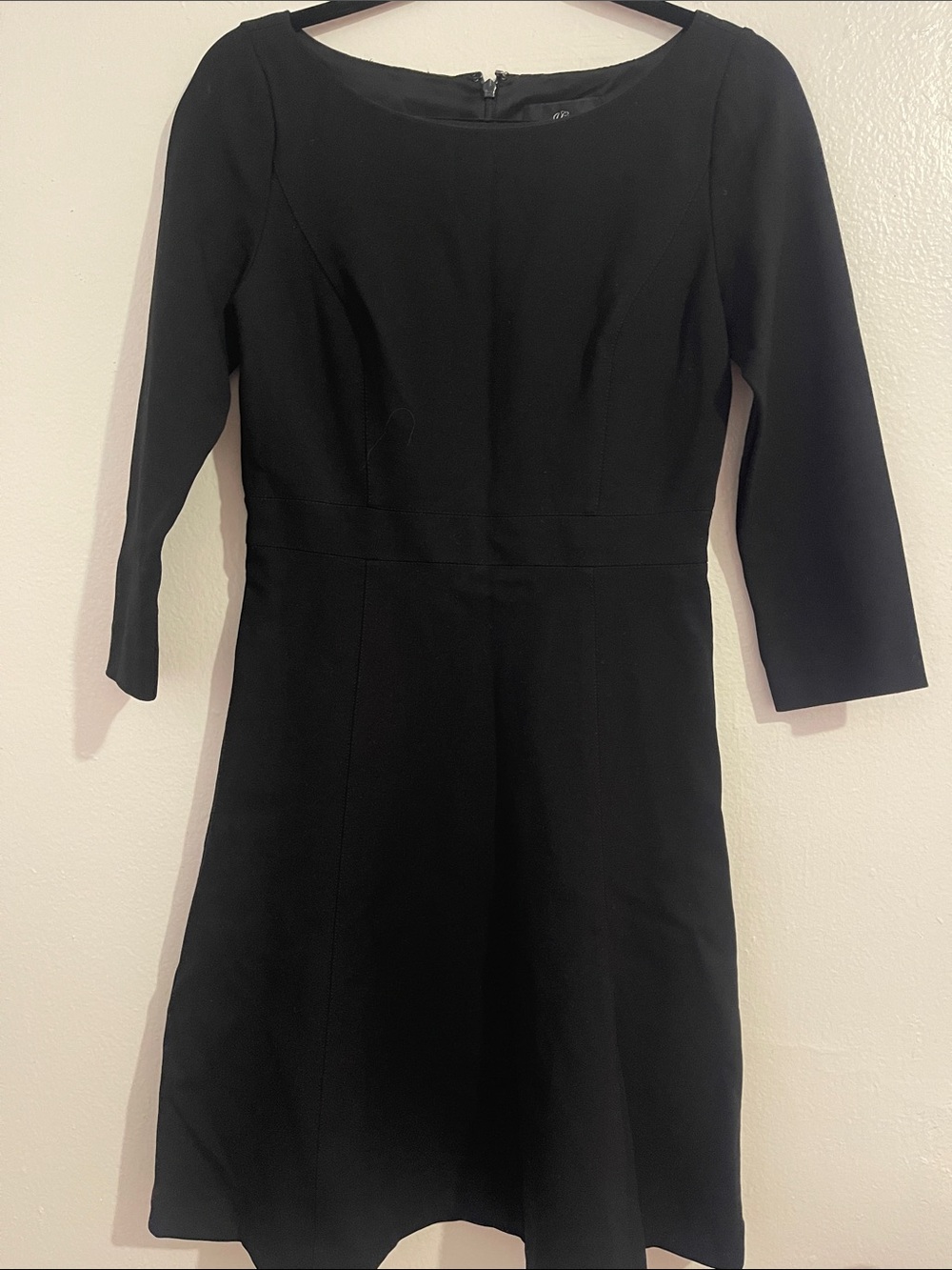 J. Crew Black Long Sleeve Sheath Dress